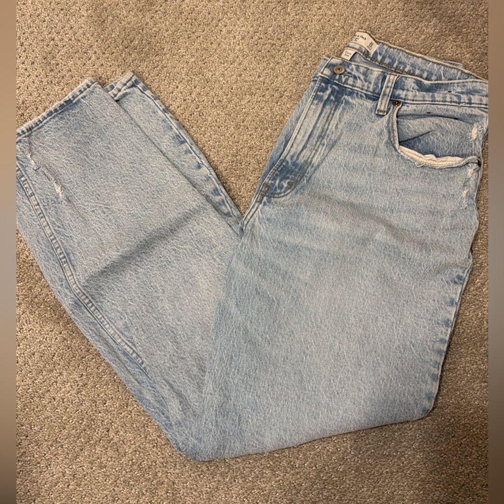 Abercrombie 90s Straight Light Blue Denim Jeans